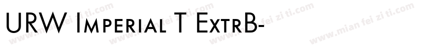 URW Imperial T ExtrB字体转换